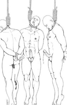 Art de Mike Carcel : fantasme hard de BDSM gay et d'esclavage