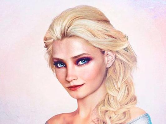 Retratos realistas de Disney