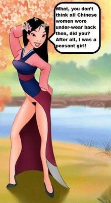 As Princesas da Sluttery da Disney - Mulan