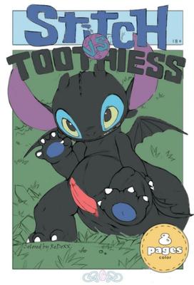 Stitch vs Toothless Color