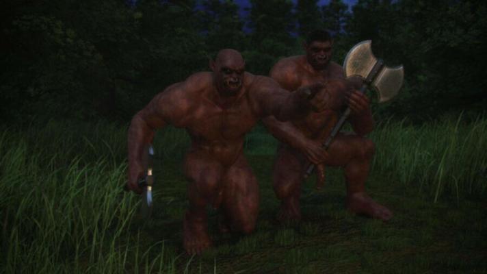 Elves raped by Orcs