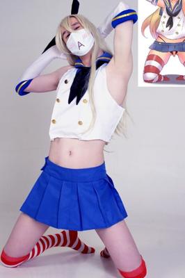 Shimakaze nacktes Cosplay