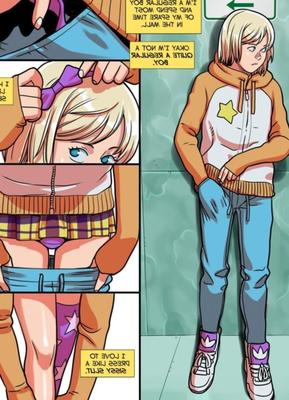 Femboy fängt Sissy Toons-Kunstwerk ein