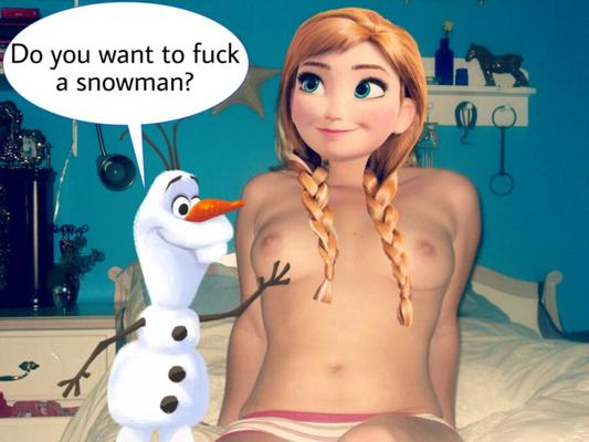 Chicas de Disney se desnudan - Frozen / Sirenita - Cuerpos reales