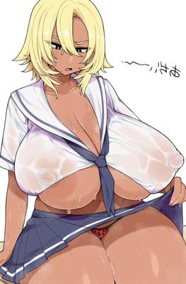 巨乳アニメの女の子