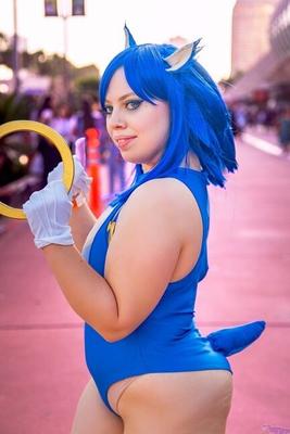 Cosplayer épais-SONIC