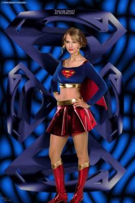 Taylor Swift as SUPERHEROINE SUPERGIRL