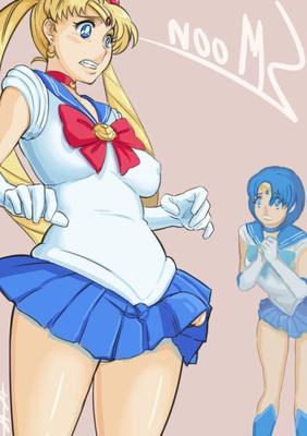 Neone x Sailor Moon Futanari