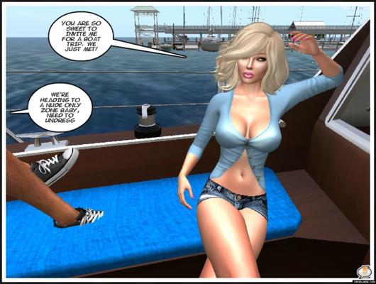 Cassi va a navegar en Secondlife