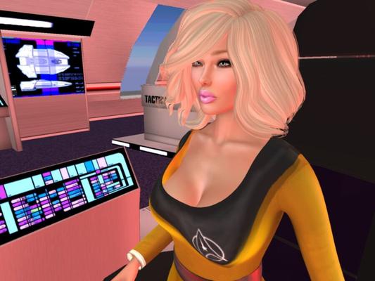 Commander Cassi of Star Trek in Second Life