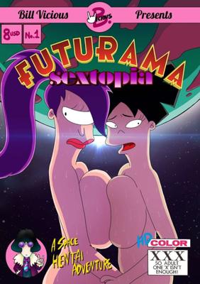 Quadrinhos de Futanari: Futurama Sextopia (Bill Vicious)