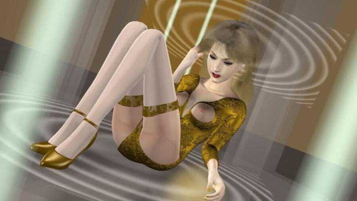 High Tower --Angel in Leotard Pantyhose and Heels