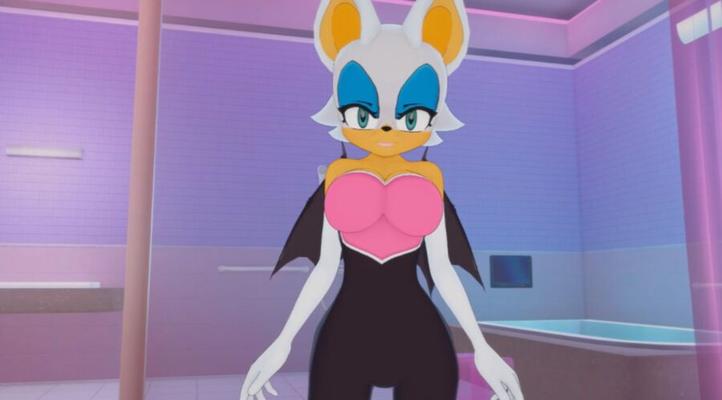 (Furry)(Sonic) Rouge la chauve-souris titjob