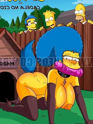 la perra de marge simpson