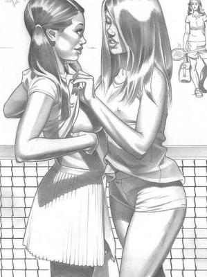 Lesbian Drawn Artwork by Rebecca