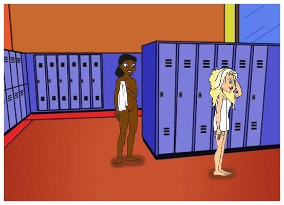 Lesbo Locker room