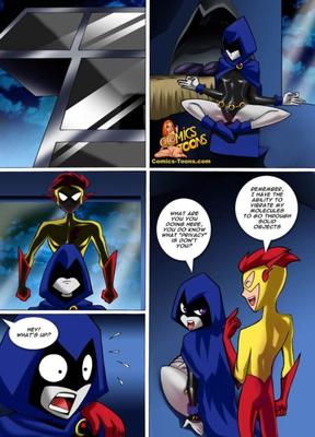 Bande dessinée Teen Titans - Raven contre Flash