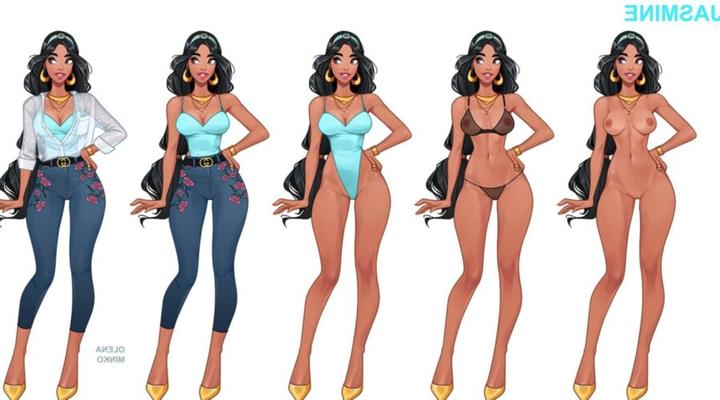 Disney princesses before and after