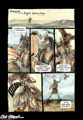 Furry Gay Comic - Steppe in the right direction