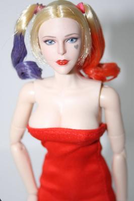 Doll Harley in red dress