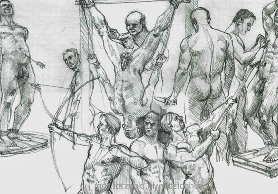 Sherwin de Praga: arte de escravidão gay BDSM