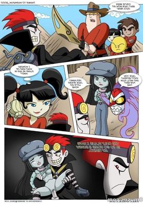 Quadrinhos do confronto de Xiaolin