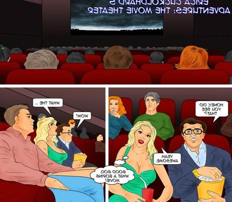 Hotwife cartoon series: Cinema slut