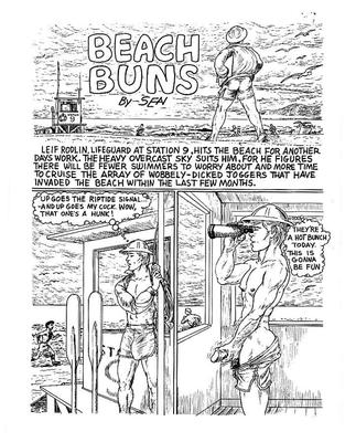 Beach Buns comics by John Klamik a.k.a. Sean.