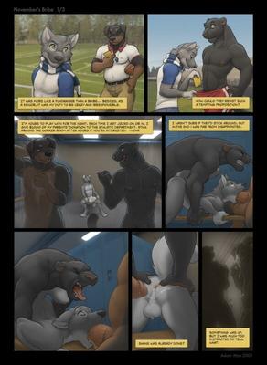 Furry Gay Comic - November Bribe