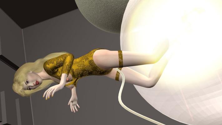 Hypnotizing Balloon (-Yellow)-Angel in Leotard Pantyhose Heels