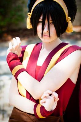 Heißer Toph-Cosplayer