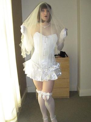 I want to be your sissy faggot bride