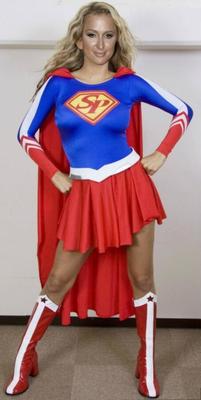 celeb paris hilton as supergirl femdom caption peril distress