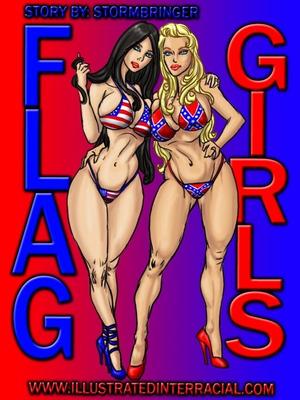 Illustrierte Interracial – Flag Girls