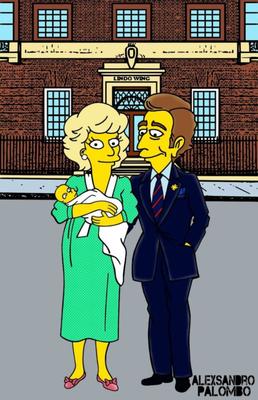 Princess Diana and the Simpsons