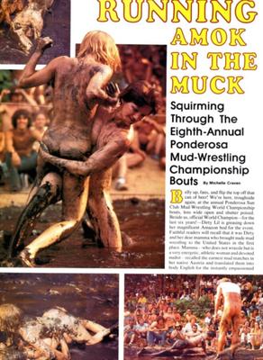 Retro Nudist Mud-Wrestling Championship