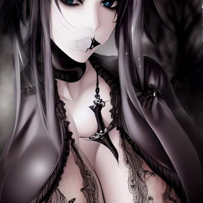 AI Gothic Erotica -Difusão Instável-