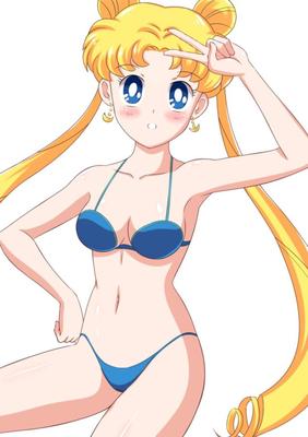 Senshi intérieur en bikini