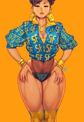 chun li cover girl (edição peluda) solteira