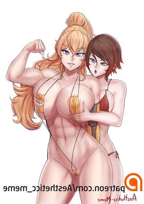 Yang Xiao Long en compilación de bikinis/trajes de baño