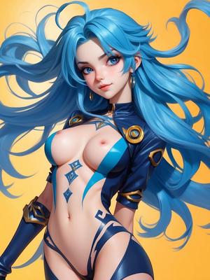 Jinx aus Arkane als Manga-Frau