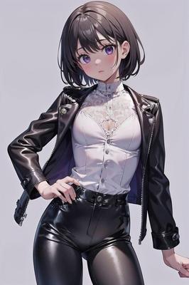 Filles anime manga sexy en latex ou en denim