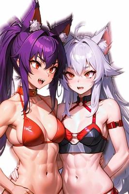 Chicas Bunny y Wolf ai