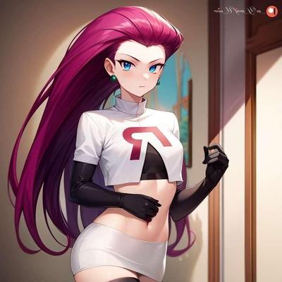 Pokemon Jessie Art no desnuda pero sexy